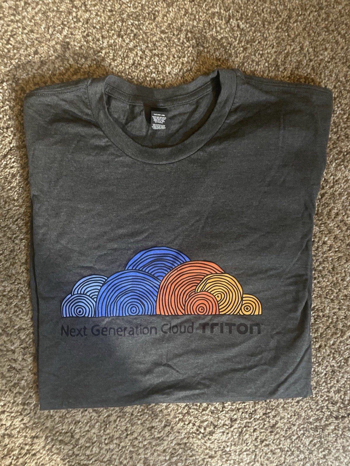 T-Shirt – Gray – Adult XL – Says: Next Generation Cloud Triton – New!