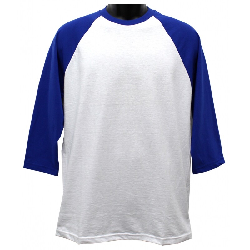 Men’s Raglan T-Shirt Baseball 3/4 Sleeve Henley Casual Cotton Sports Shirt