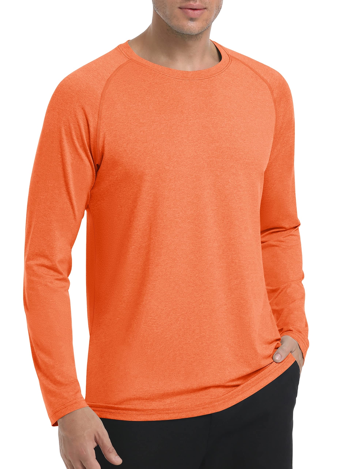UPF50+ Men’s UV Skin Protection T-Shirts Long Sleeve Casual Beach Outdoor Shirts