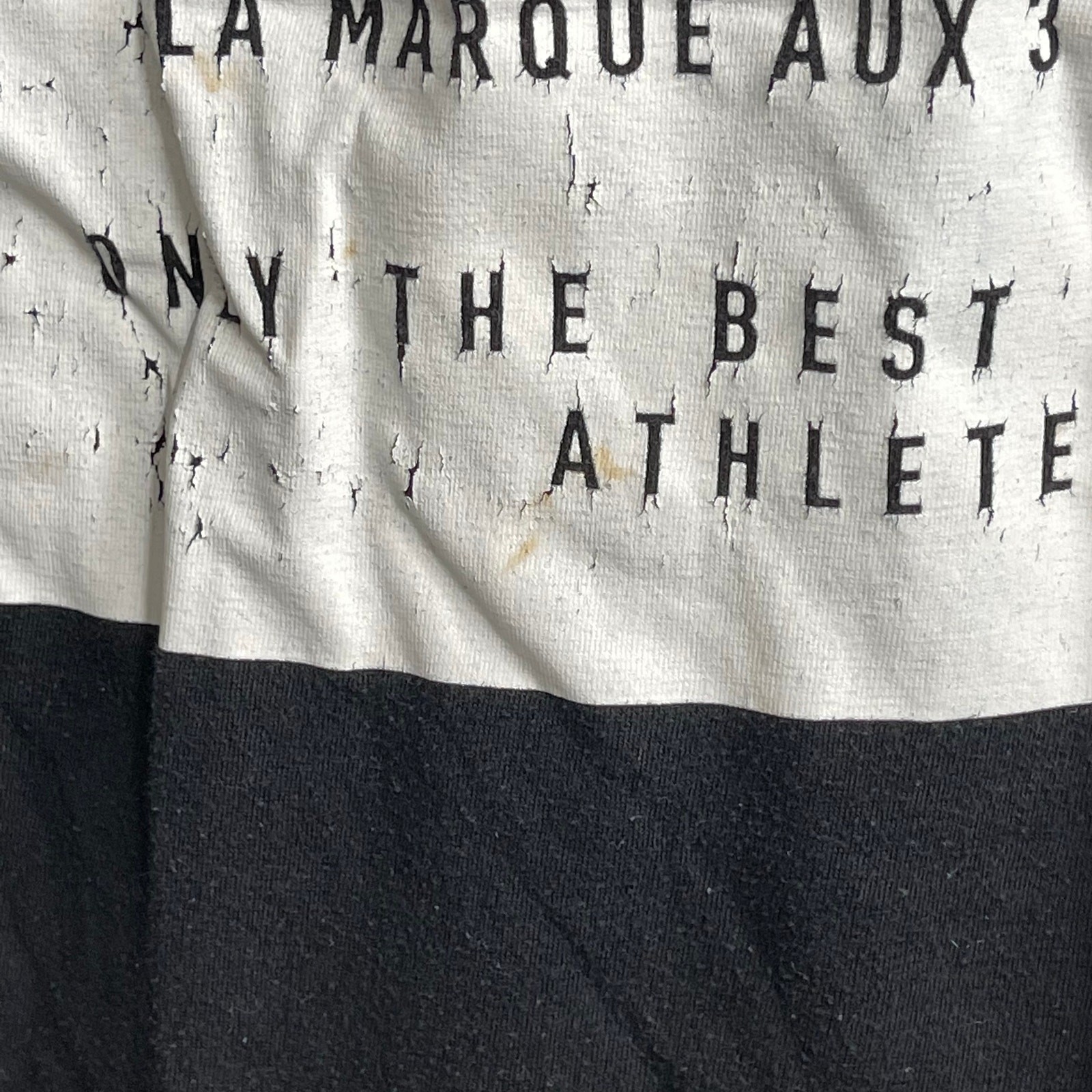 Adidas Tee Shirt Mens Size M Black The Go-To Performance Tee Graphic STAINS