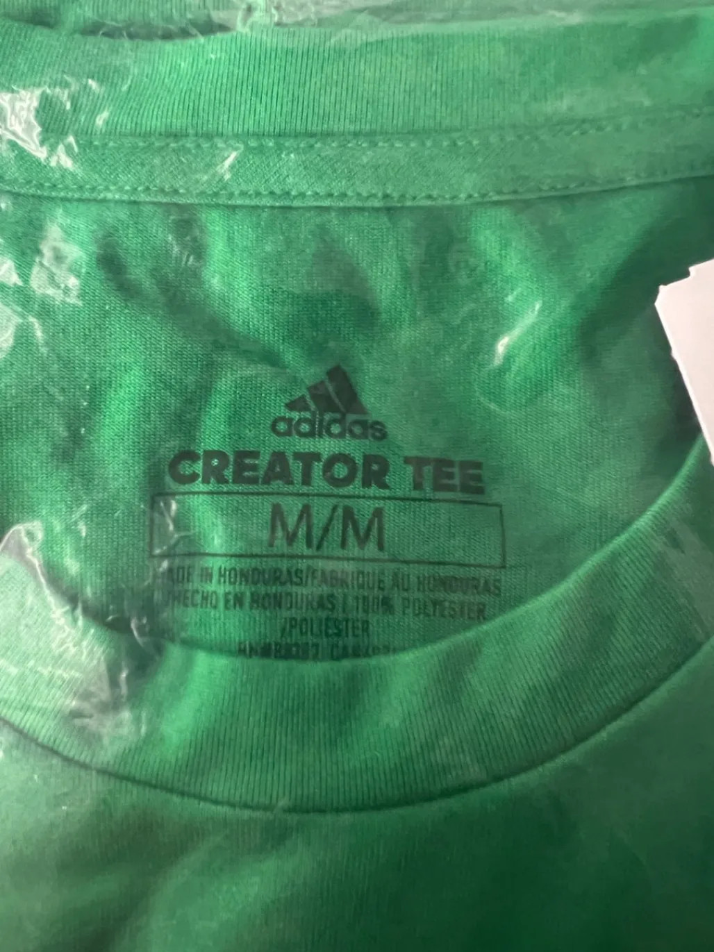Adidas Creator Tee LS Green White M Medium Men’s Shirt Long Sleeve