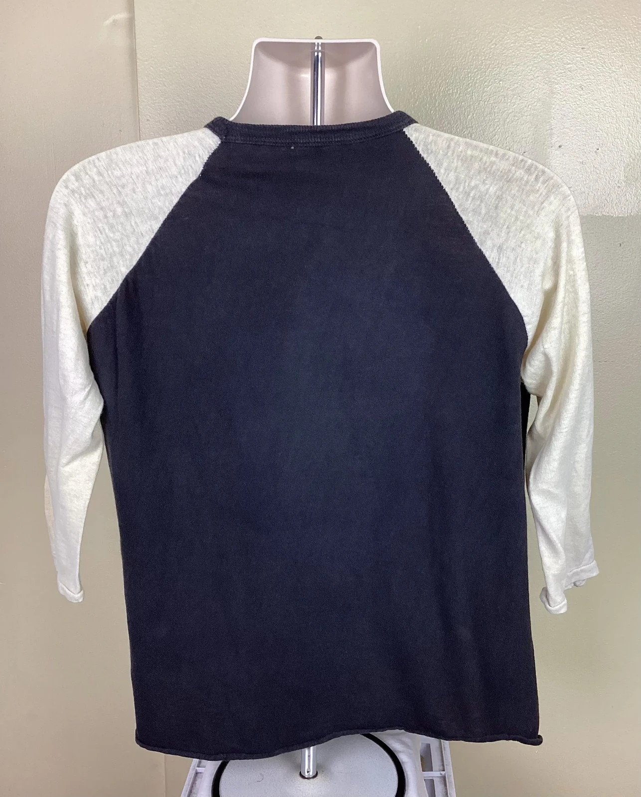 Vtg 1981 Rush Raglan Jersey Style Concert T-Shirt Black M/L 80s