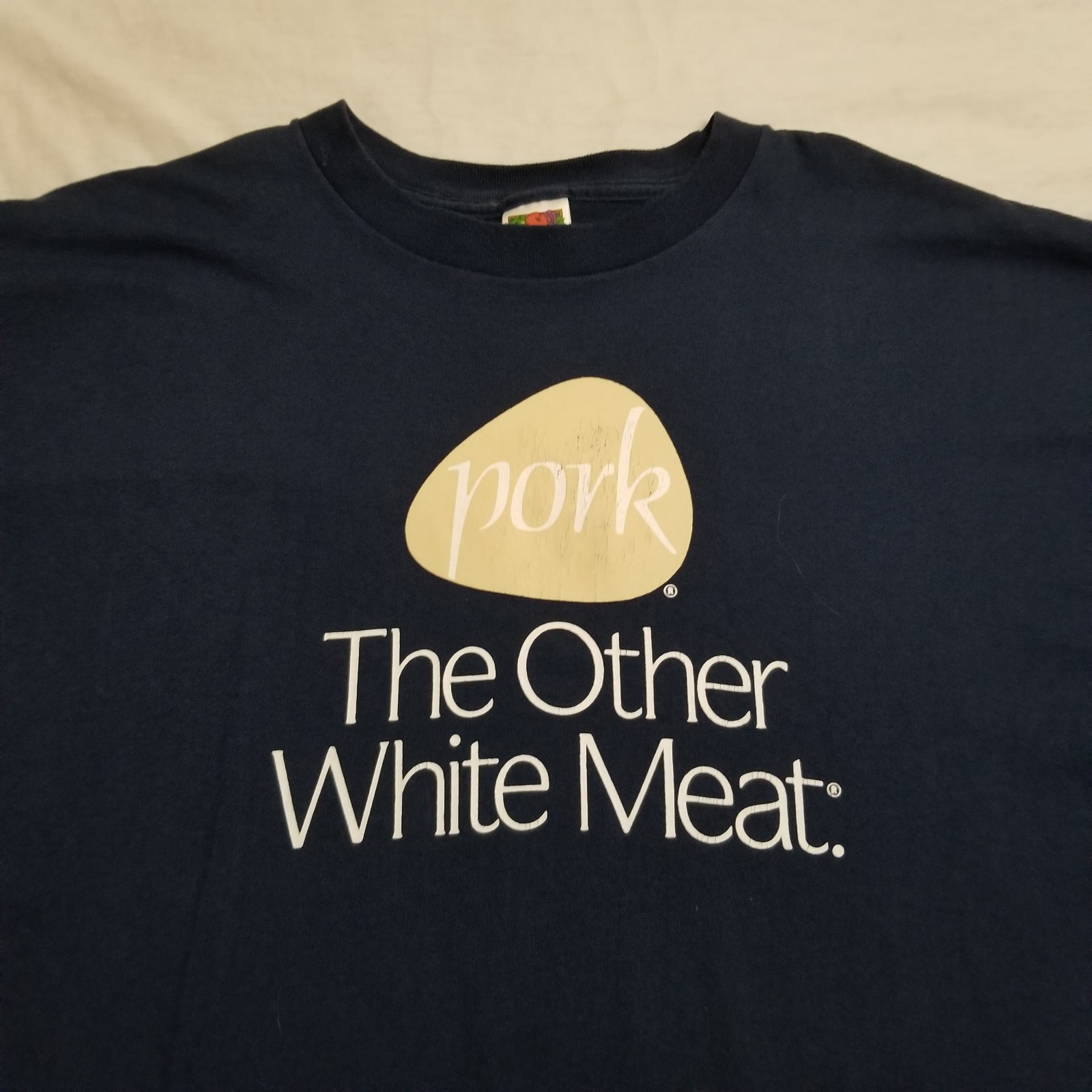Vintage Pork The Other White Meat T Shirt Mens 2XL 90s Bacon Ham Food Chicken
