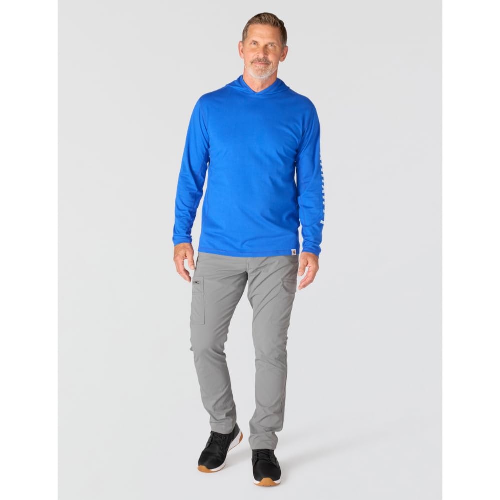 Carhartt Force Relaxed Fit Long-Sleeve Hooded T-Shirt, Indigo 106654-HS4 XL