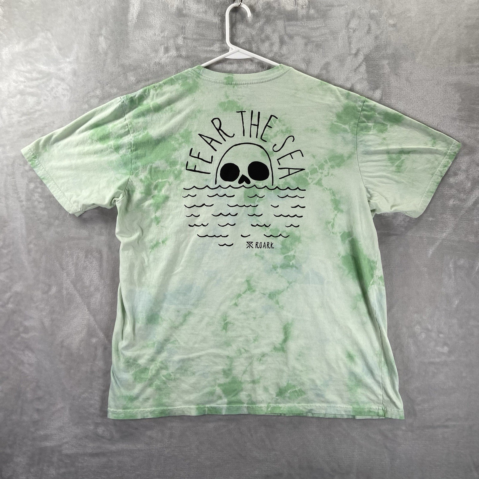 Roark T-Shirt men’s XL Custom Tie Dyed Premium Tee Green Short Sleeve Crew Neck