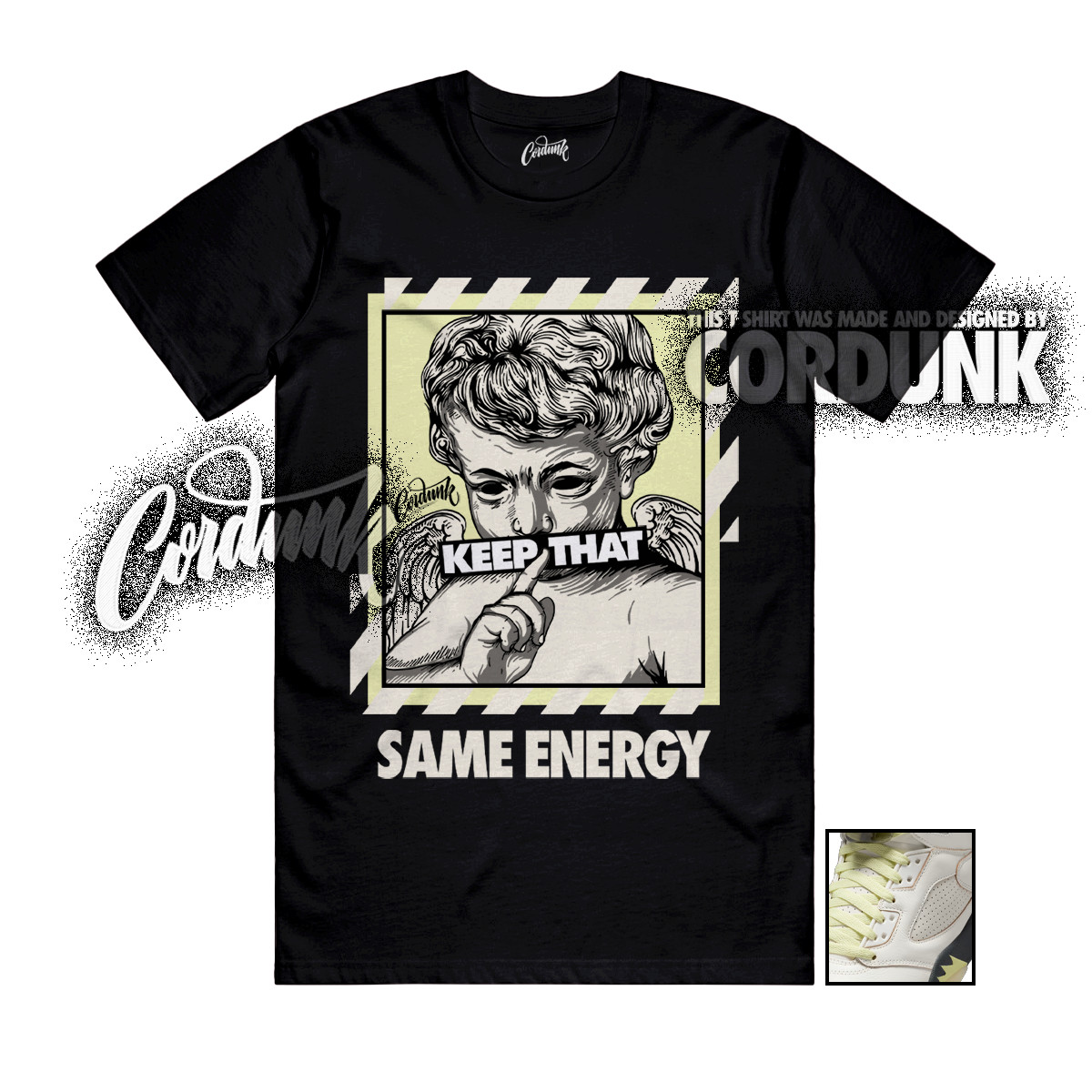 5 Luminous Green Sail Anthracite White T Shirt Match ENERGY
