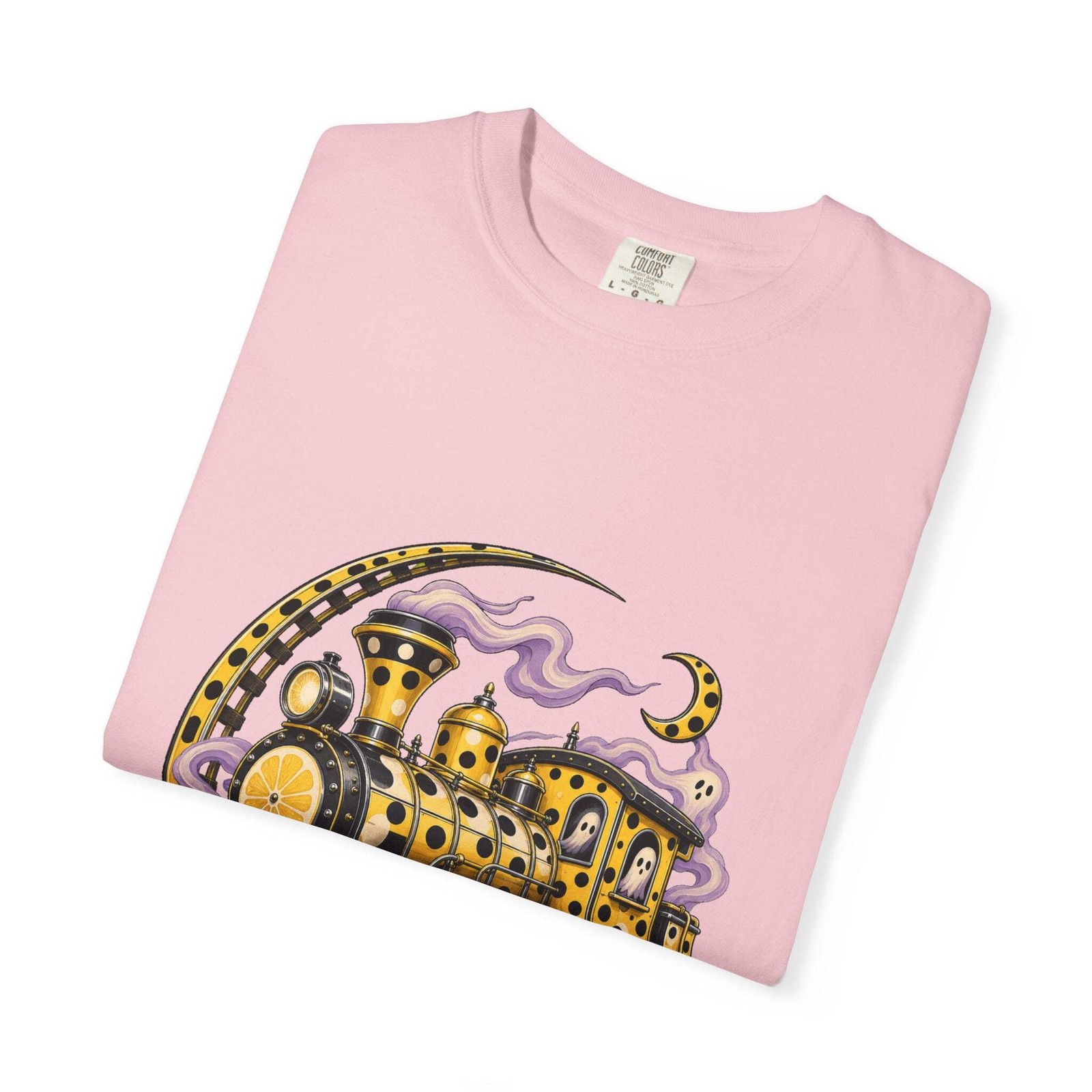 Polka Dot Lemon Phantom Train Graphic Tee