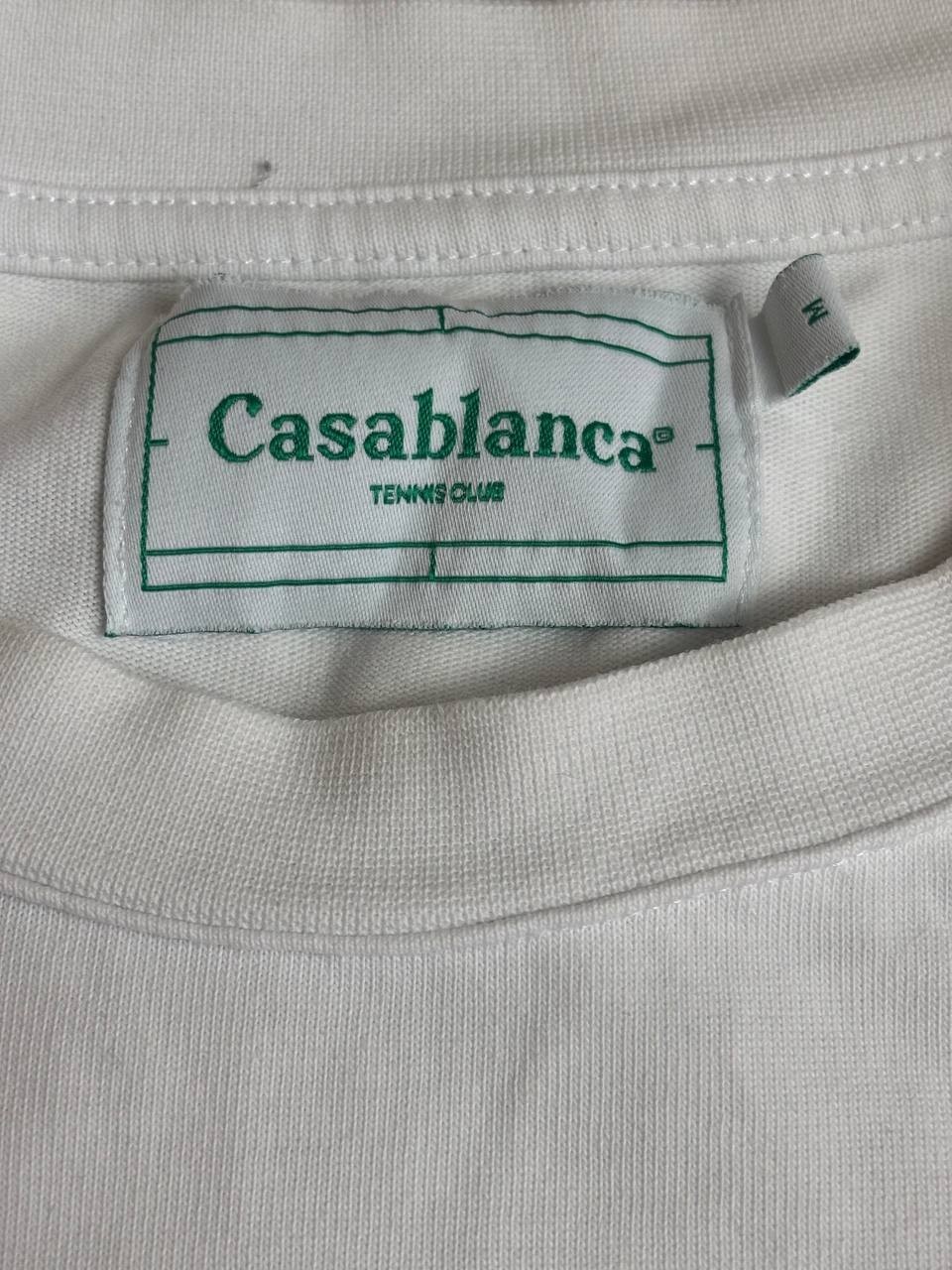 Casablanca Tennis Club Sport Angel T-Shirt White Size M Authentic