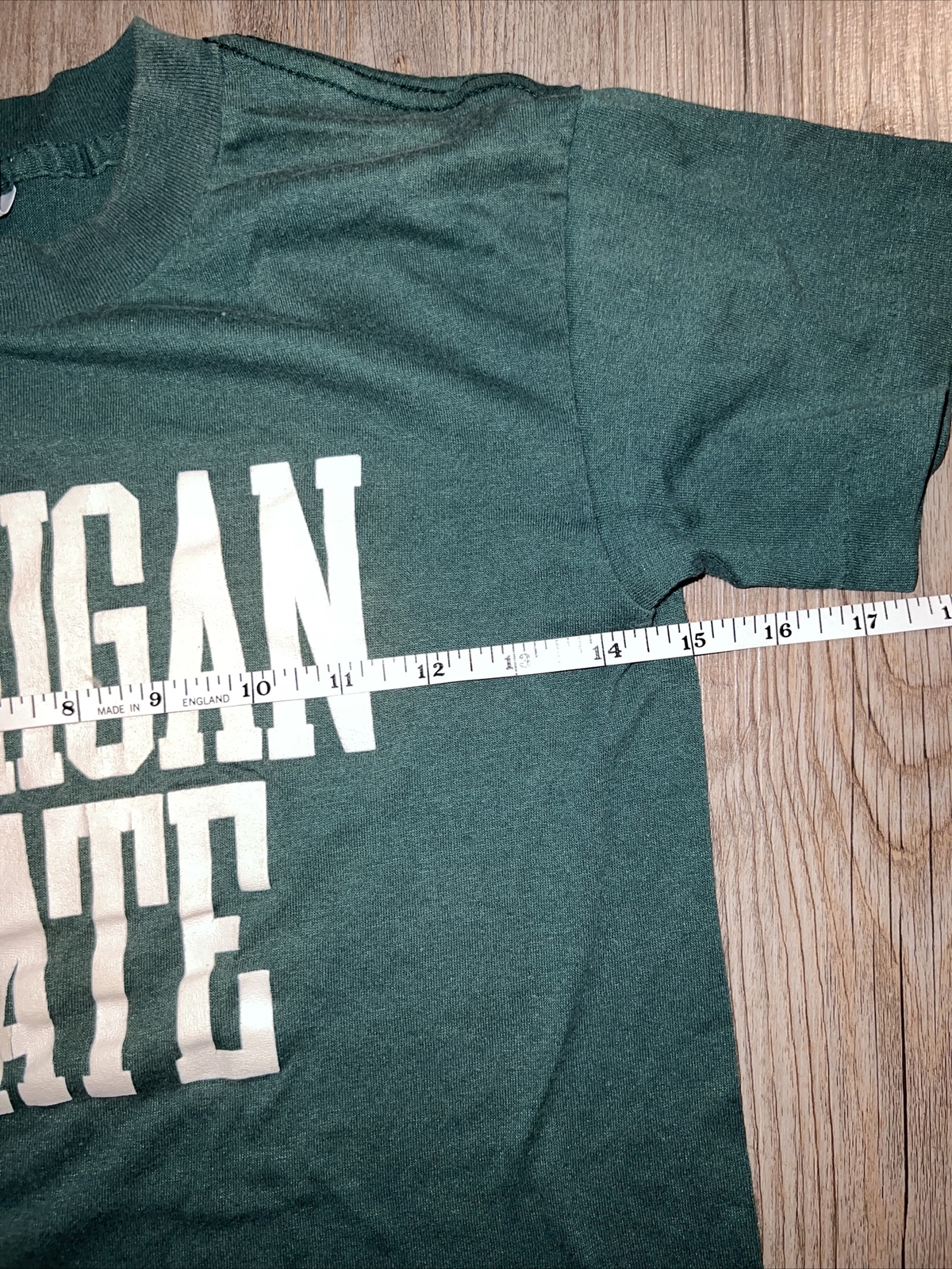 Vintage Michigan State T Shirt USA Made Single Stitch Size Youth Large 14/16