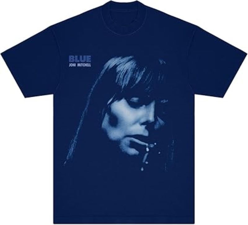 Joni Mitchell Blue Album Logo T-Shirt Navy All size S-5XL HT213
