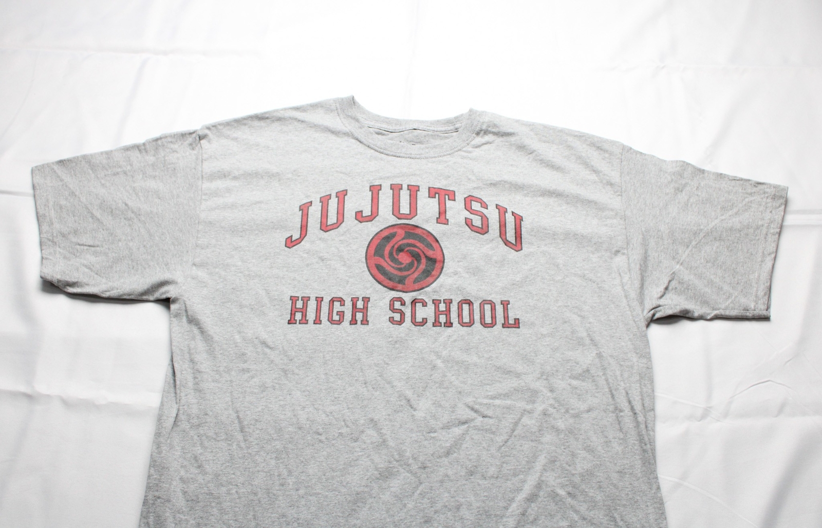 Jujusu Kaisen Unisex Adult’s High School Crew T-Shirt BL1 Grey See Description