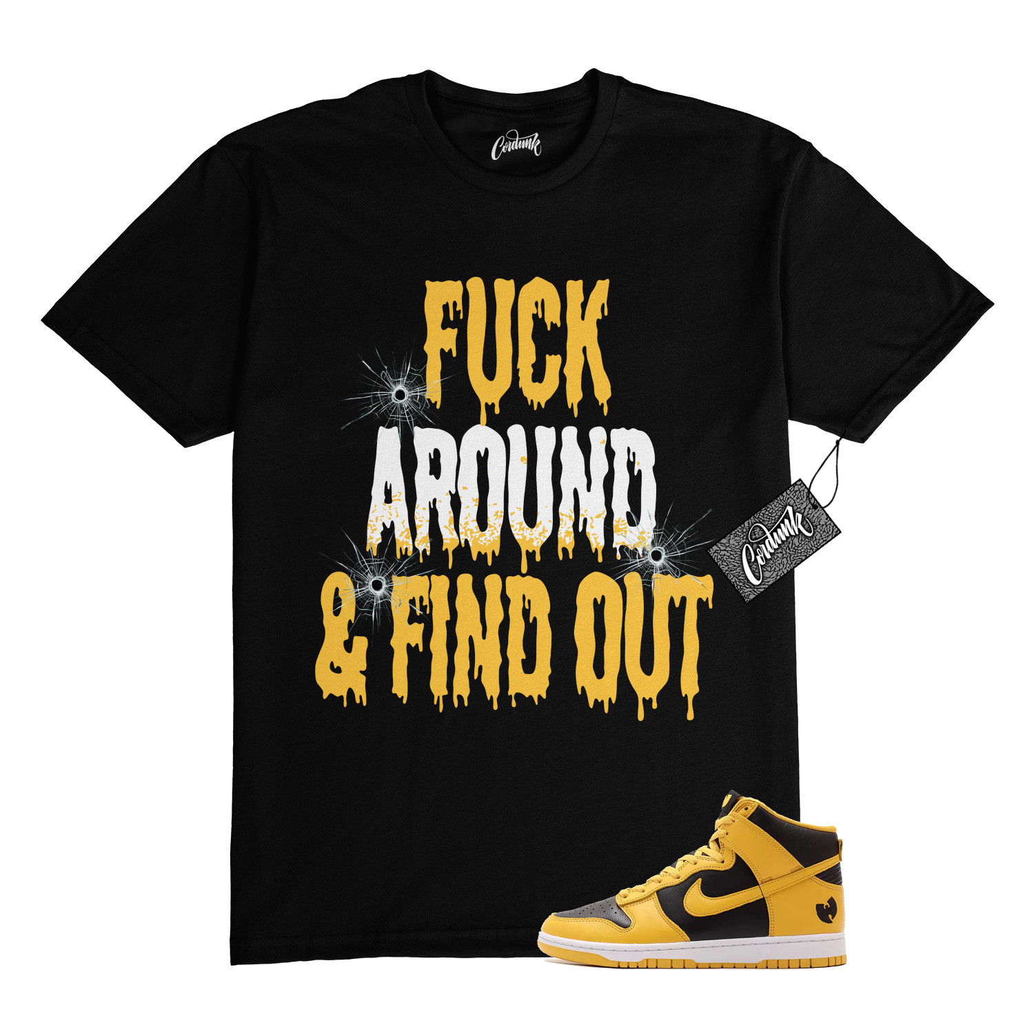 Dunk Tang Pollen Yellow Gold Black White High 2024 T Shirt to Match BFA