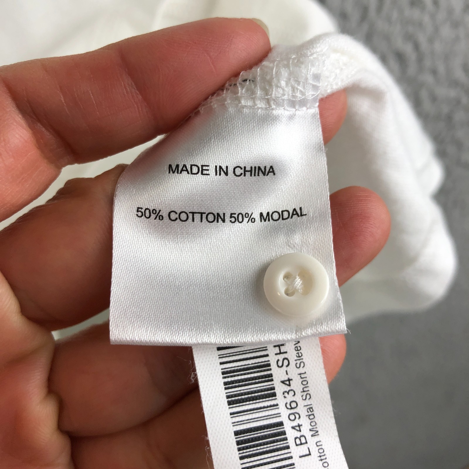 Quince Henley Tee Men 2XL White Cotton Modal Short Sleeve Shirt Stretch Casual