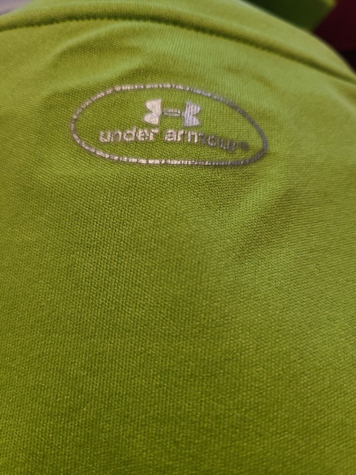 Men’s Unisex Under Armour Size Small Lime Green Heat Gear T-Shirt Semi-Fitted