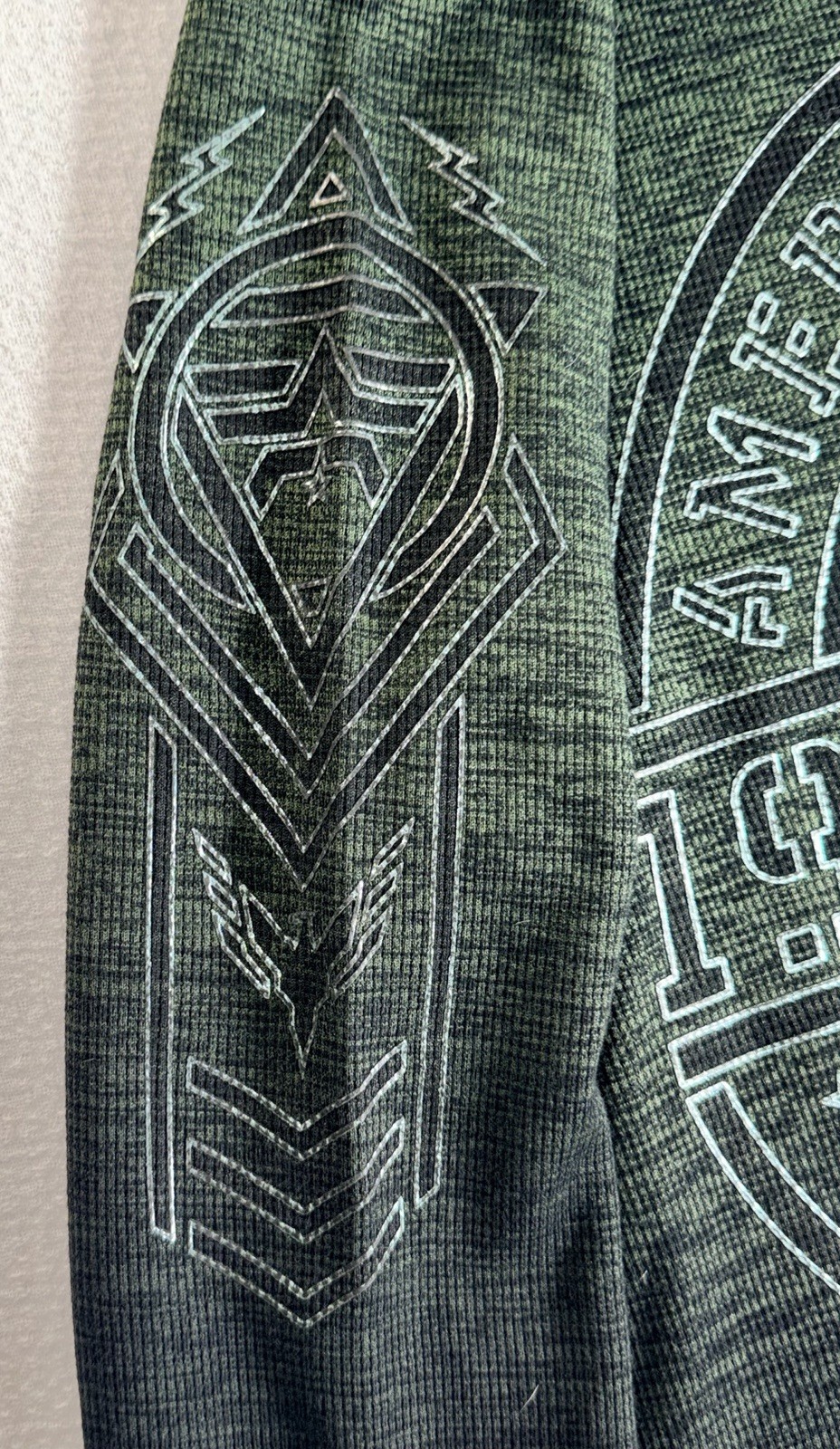 American Fighter Coalmont Waffleknit Med Military Green/Blk Foil Graphics