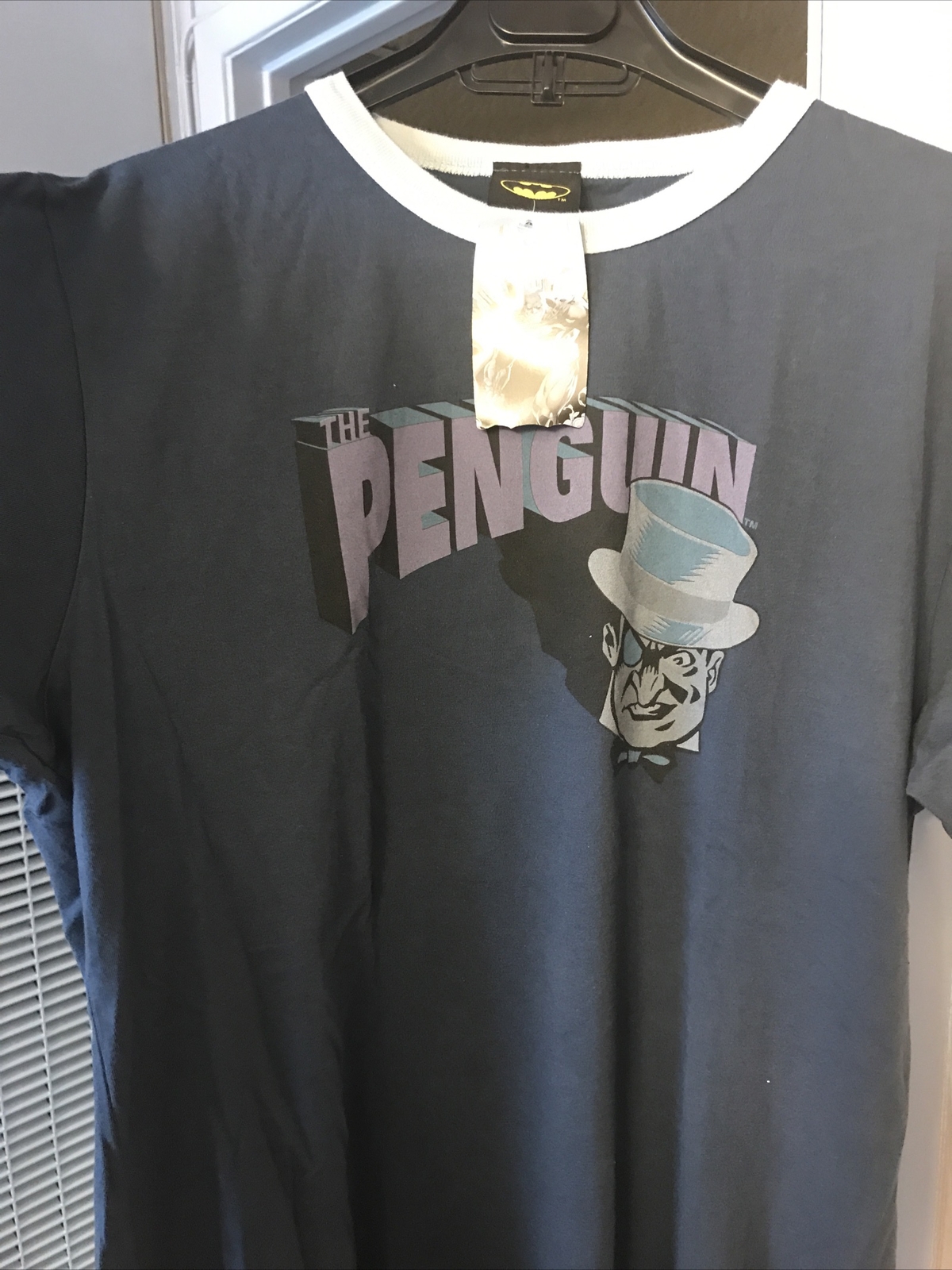 Batman Authentic Collectors Item Mens Penguin T-Shirt NWT