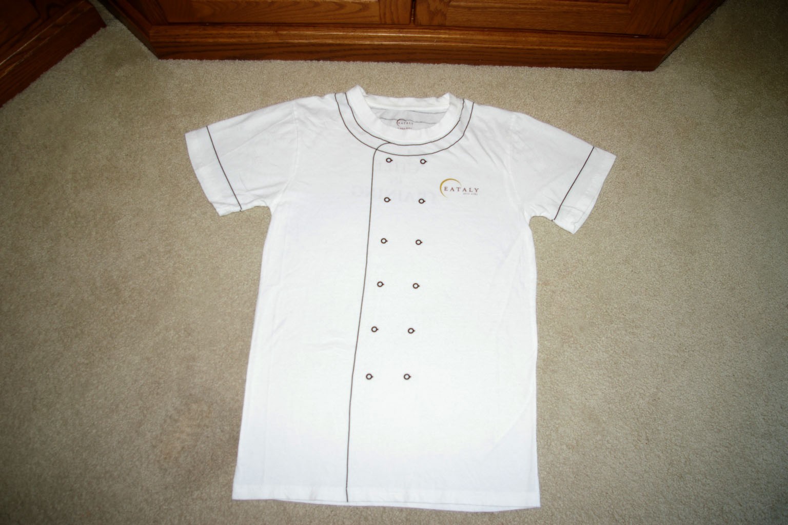 Chef in Training Uniform T-Shirt Eataly Italian Cooking Foodie Mens S Tee LK NEW