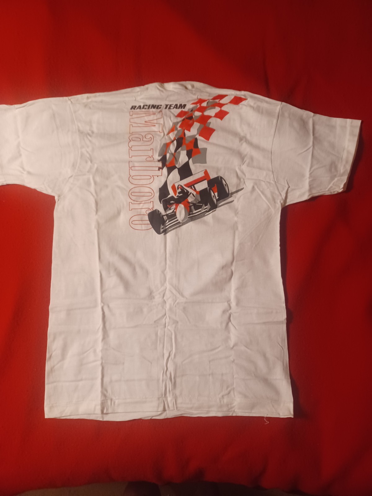 Vintage 90s Marlboro Racing Team Promo T-Shirt XL Size Original Packaging