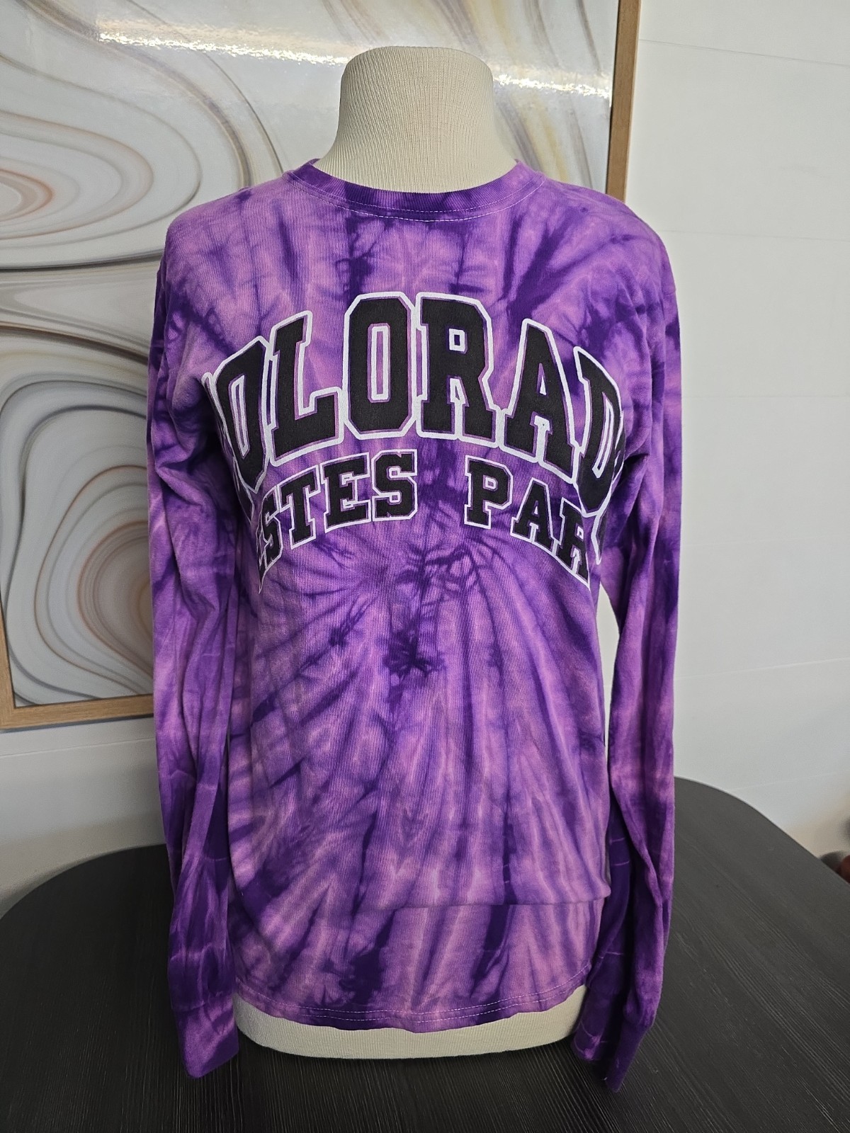 Vintage Y2ks Tye Dye Estes Park Colorado Longsleeve Mens Small But Fits Women