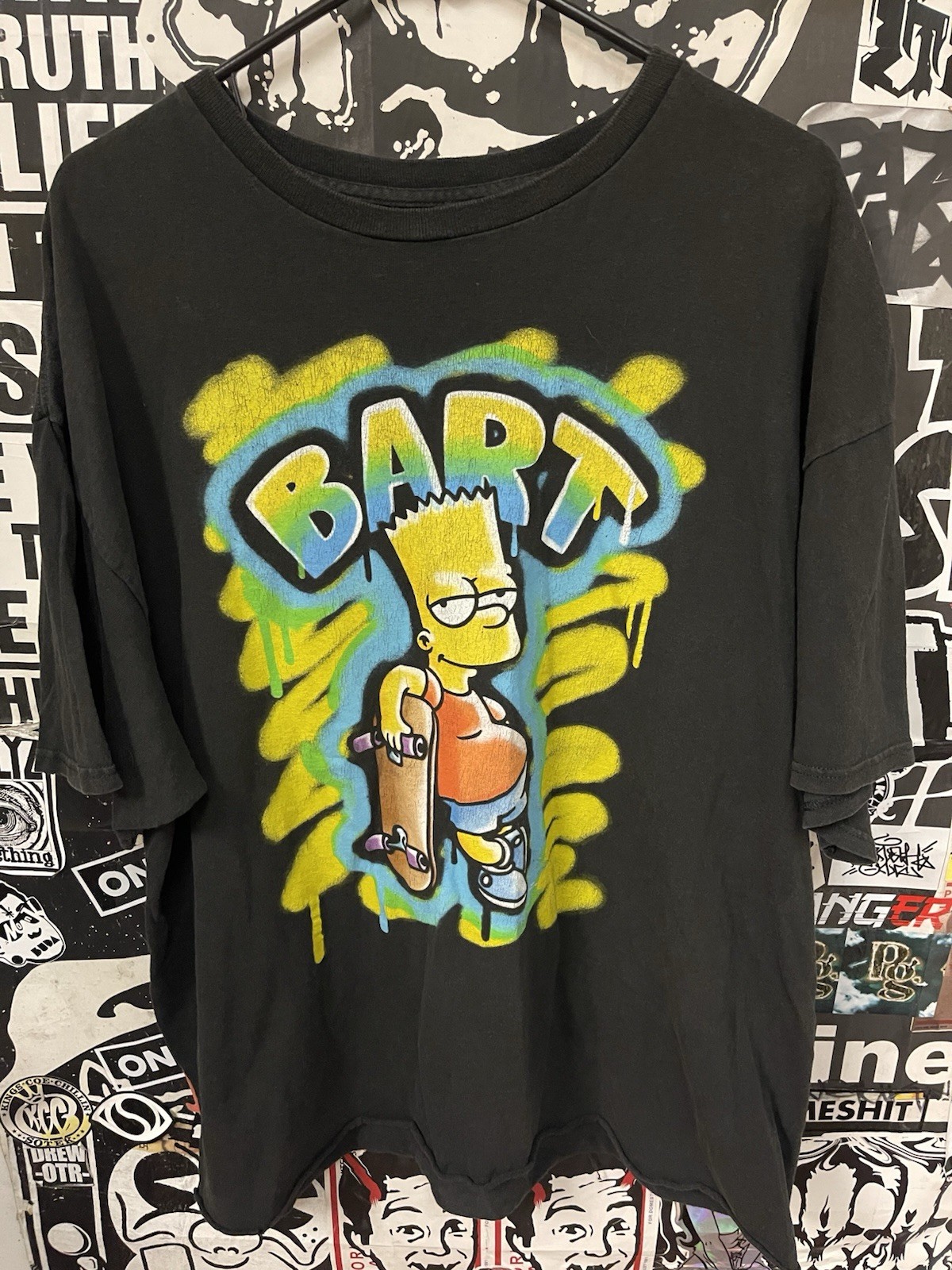 BART Simpson Spray Paint Graphic Tee Xxl