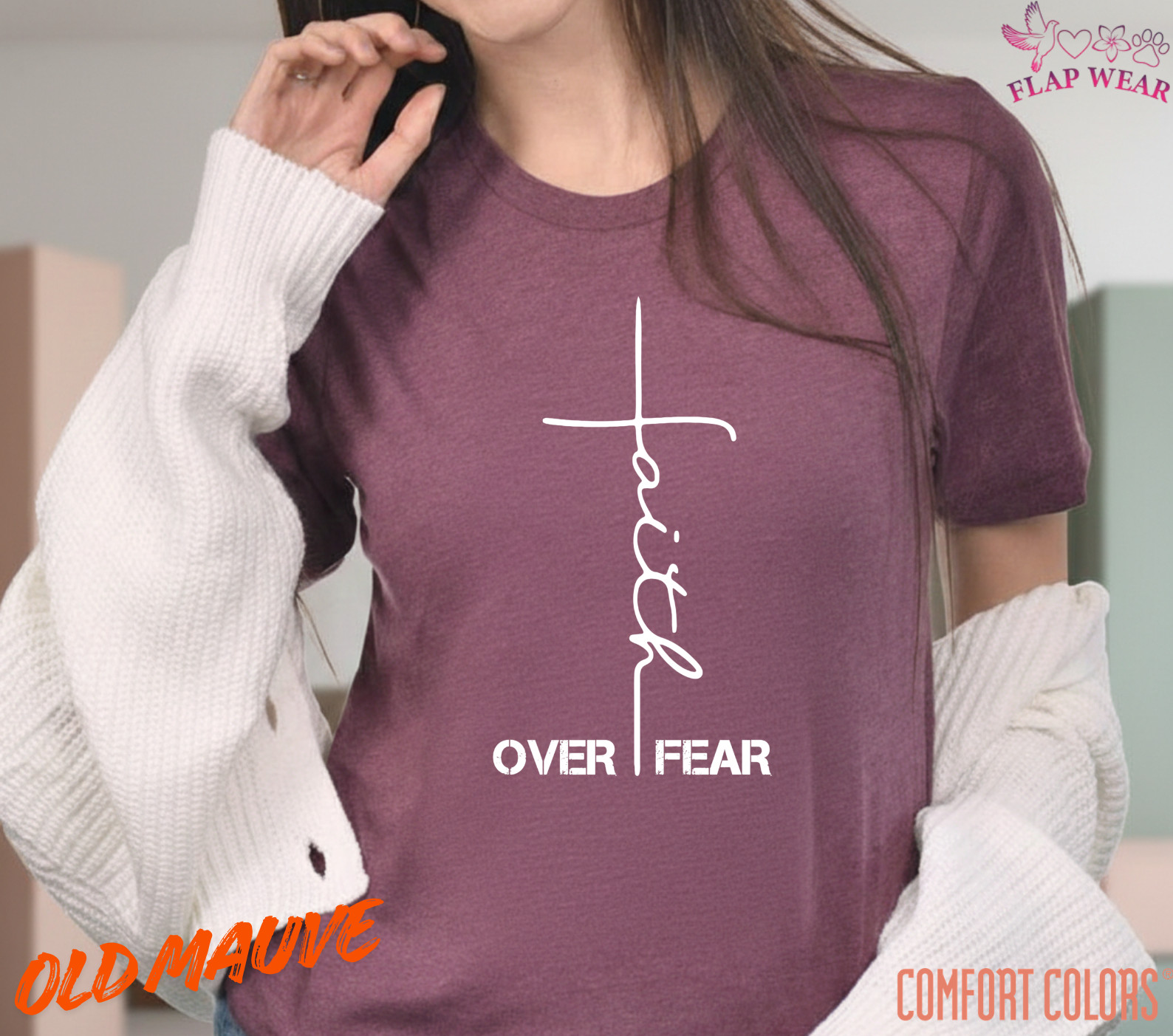 Unisex Faith Over Fear Chri T-Shirt, Men T shirt,Women T shirt Gift Religion Top