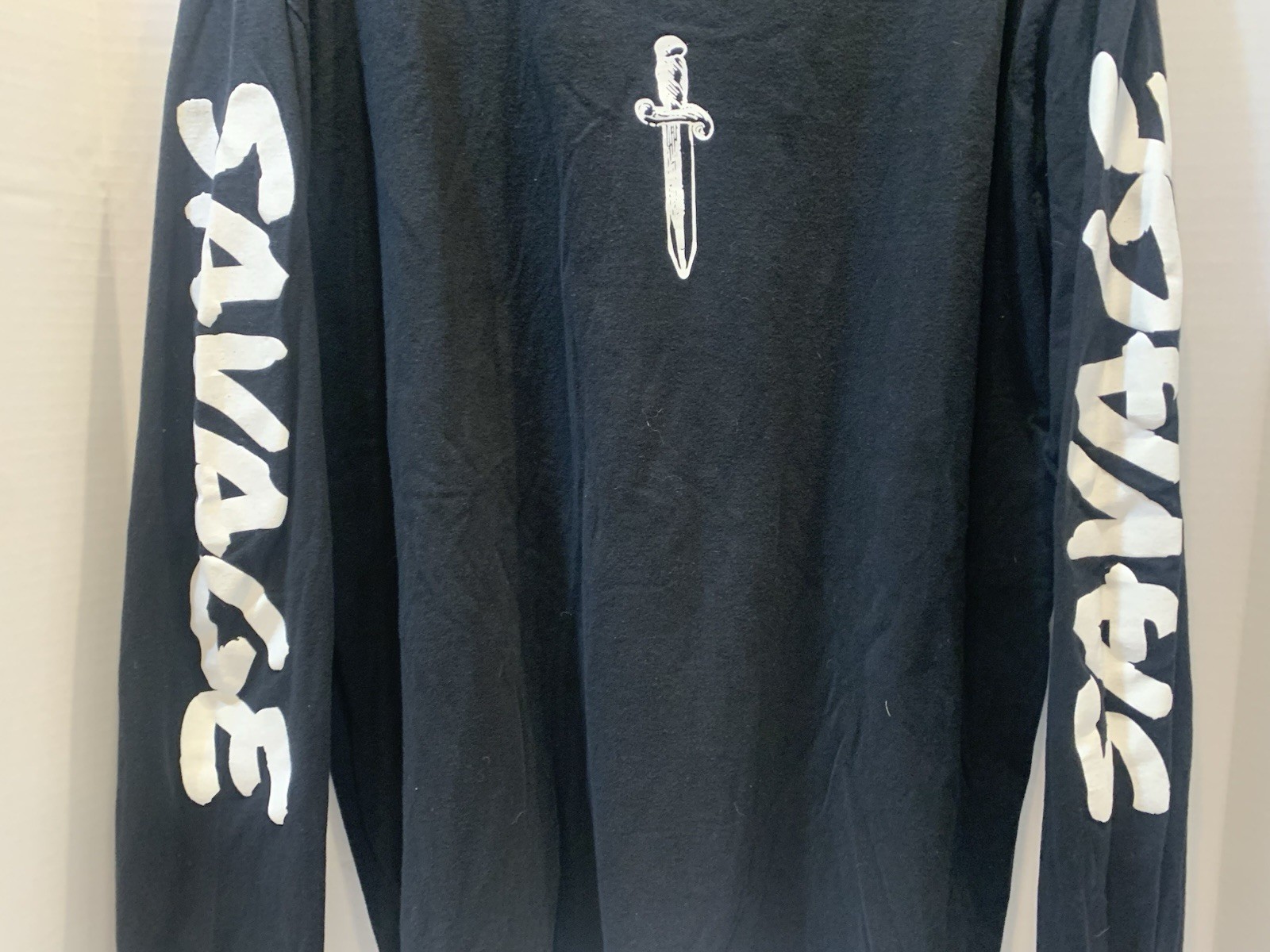 Young and Reckless 21 Savage Long-Sleeved Mens T-Shirt Size XL Black And White