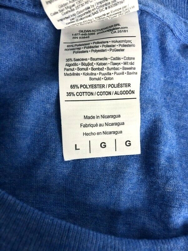 Bill & Ted Excellent Adventure Gildan Graphic T-Shirt Blue Crew Neck Tee Size L