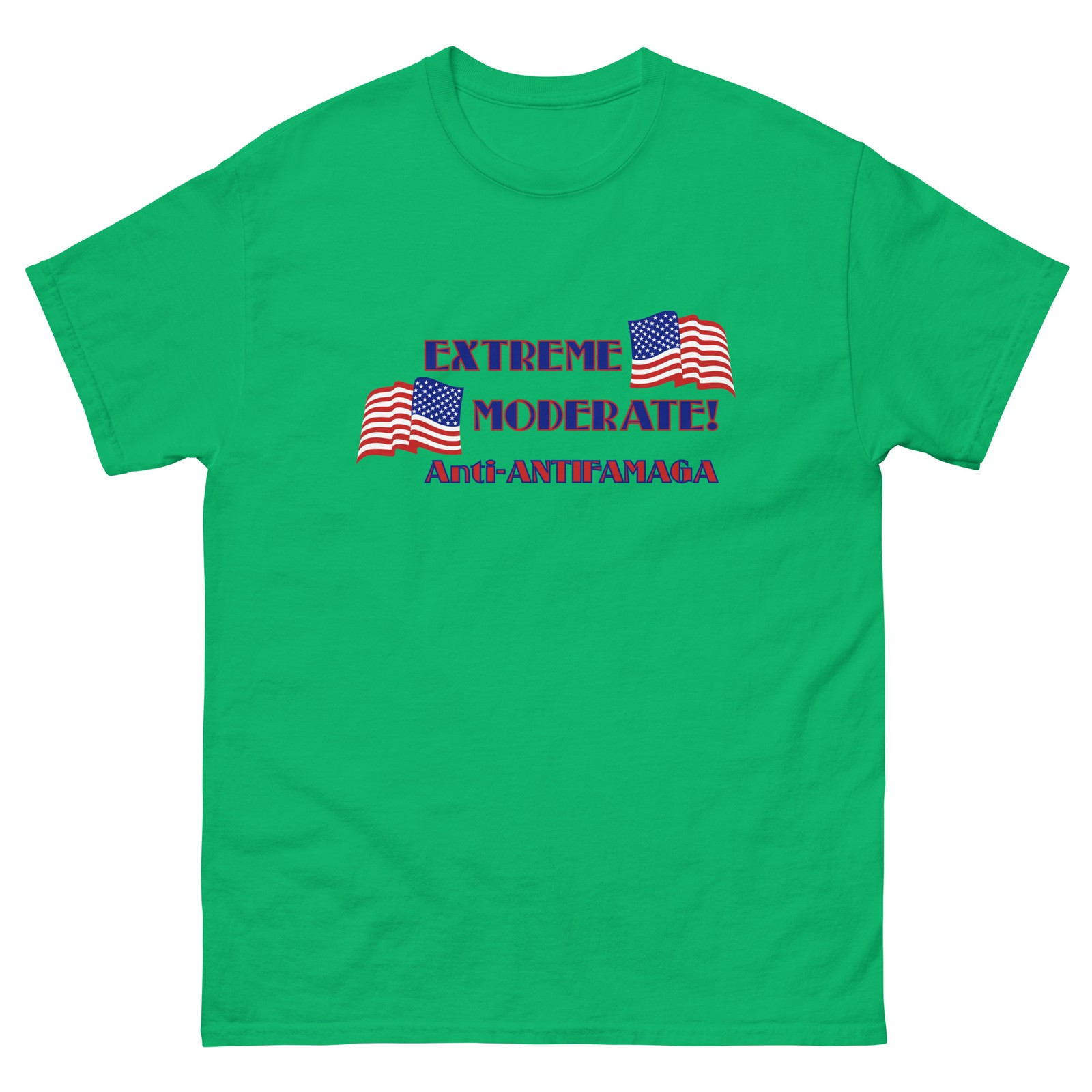 “Extreme Moderate” Unisex T-shirt Centrist Politics Anti-MAGA Anti-Antifa