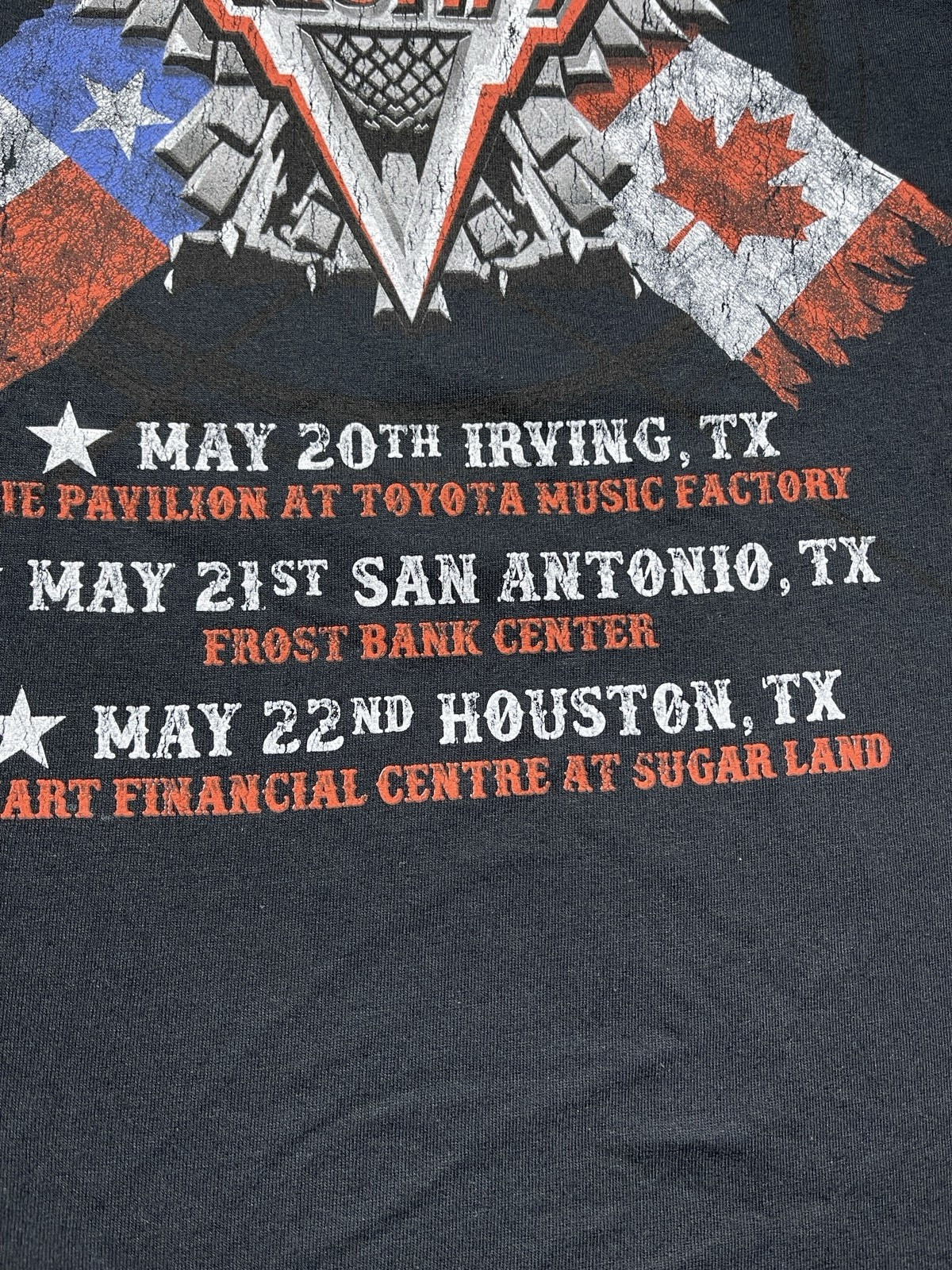 NEW TRIUMPH TEXAS Reloaded 2026 3 Nights Concert Tour XL Blk Rock N Roll Shirt