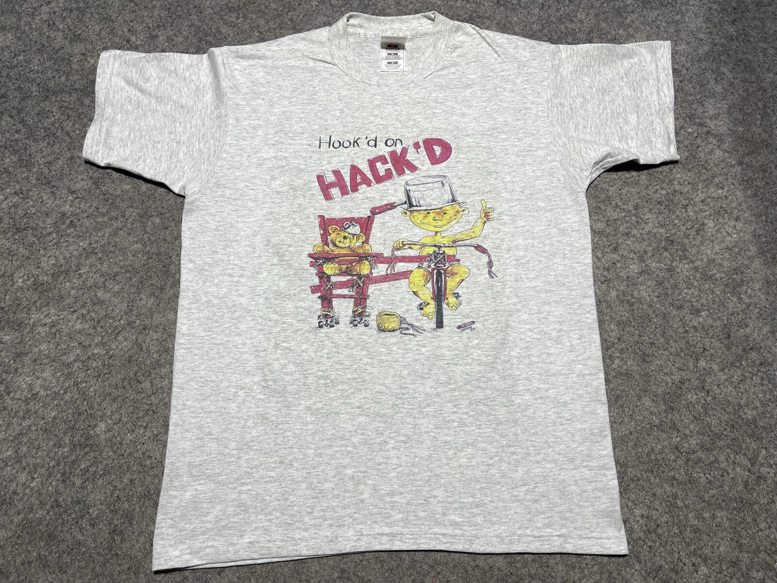 VINTAGE HACK’D Gray Sidecars Magazine FOTL Shirt Slim Medium Motorcycles