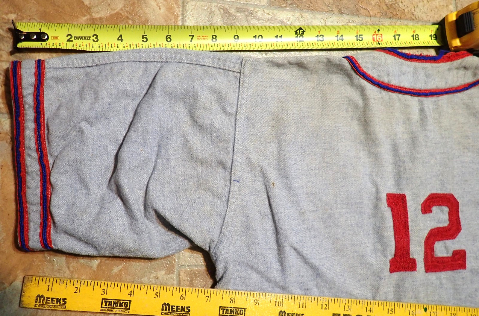 Rare Vintage 1930s 40s Baseball Flannel Jersey Antique Uniform Set Shirt Pants