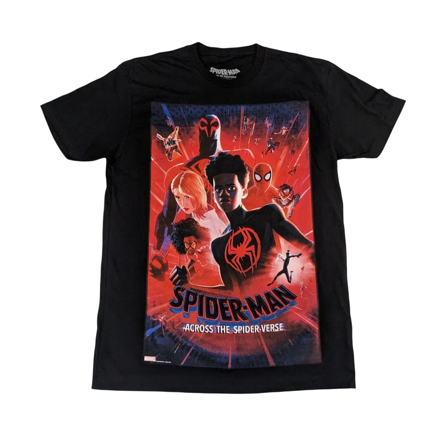 Marvel Spider Man Across the Spider Verse Graphic T shirt Streetwear Y2K Large