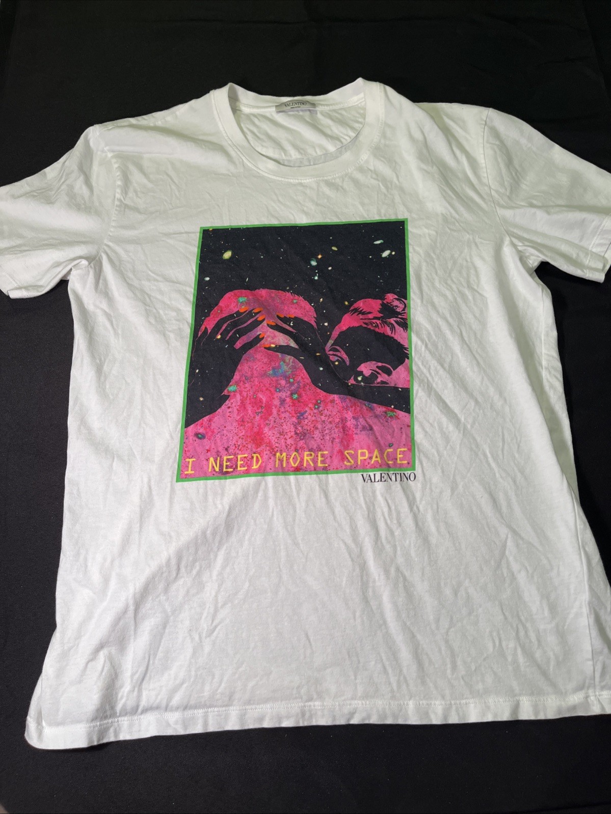 RARE AUTHENTIC VALENTINO I NEED MORE SPACE TSHIRT MENS XL Made In Italy $505