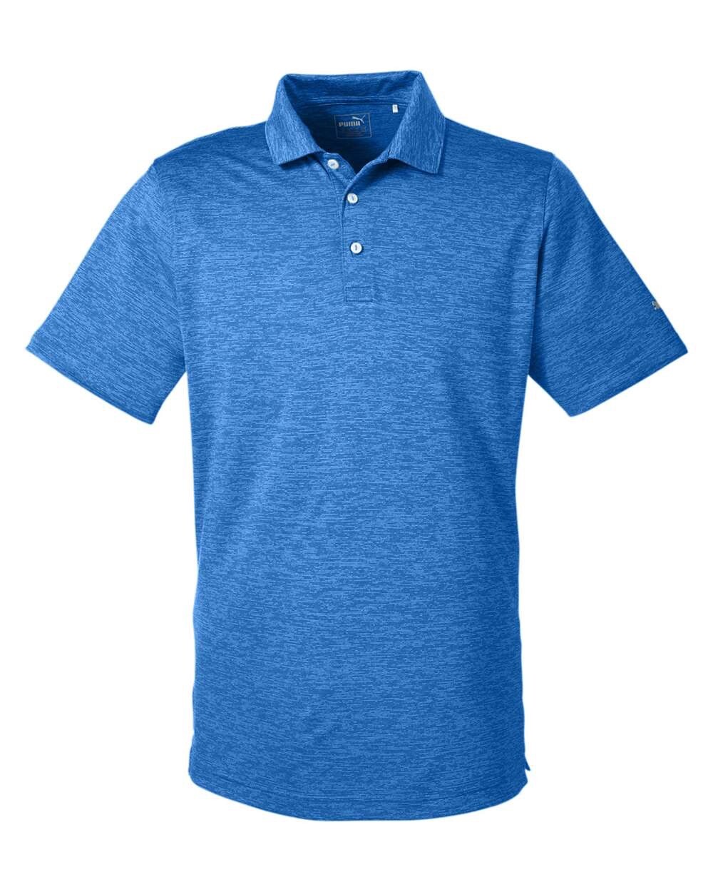 Puma Golf Men’s S-4XL Icon Heather Polo Dri-FIT Stretch Collared Sports Shirt