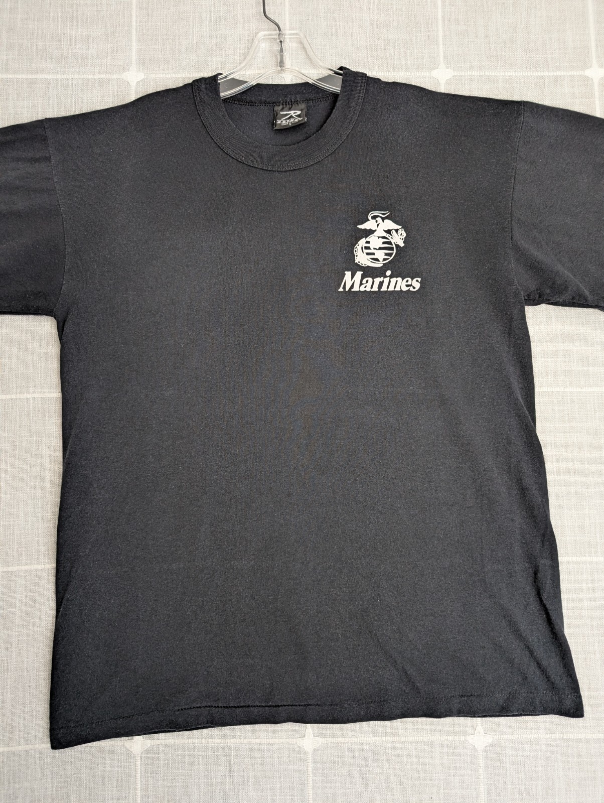 Vintage Marines Shirt Mens Medium Black Pain is Weakness Leaving The Body Rothco