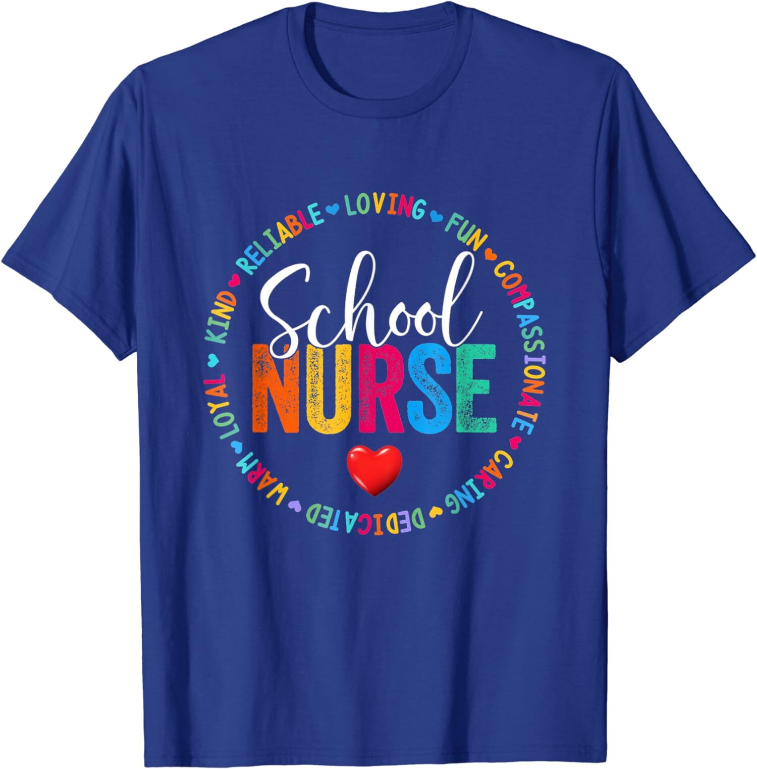 Vintage Love Heart Rn Nursing School Nurse Graduation Unisex T-Shirt