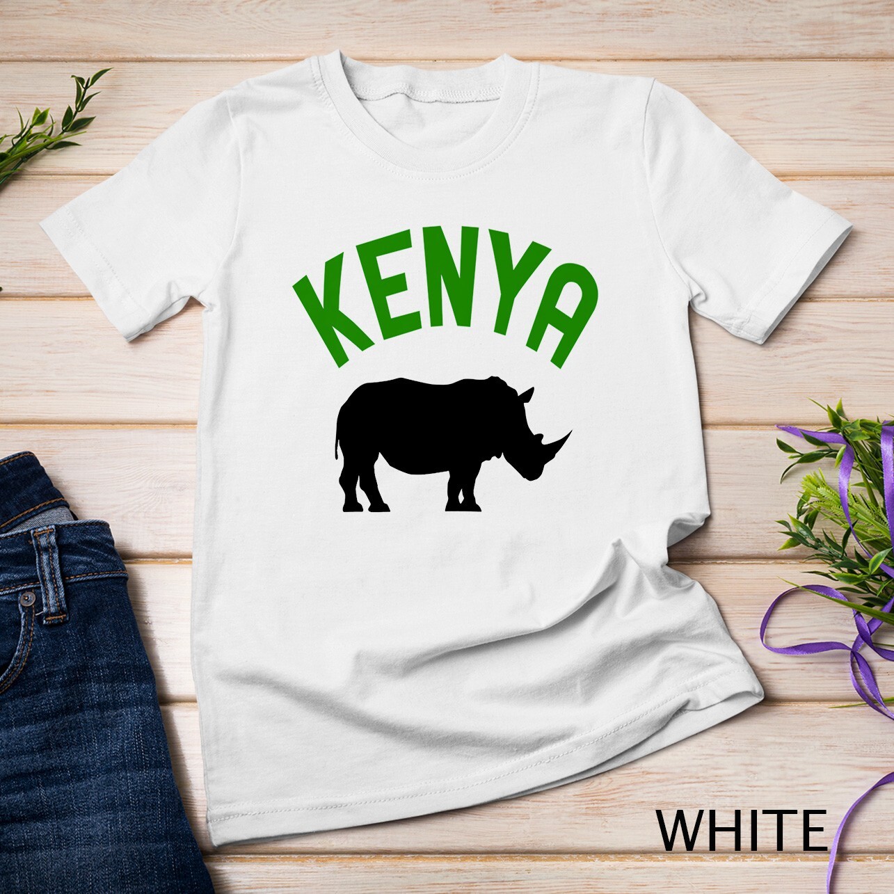 Kenya Rhino Rhinoceros Safari Gift Premium Unisex T-shirt