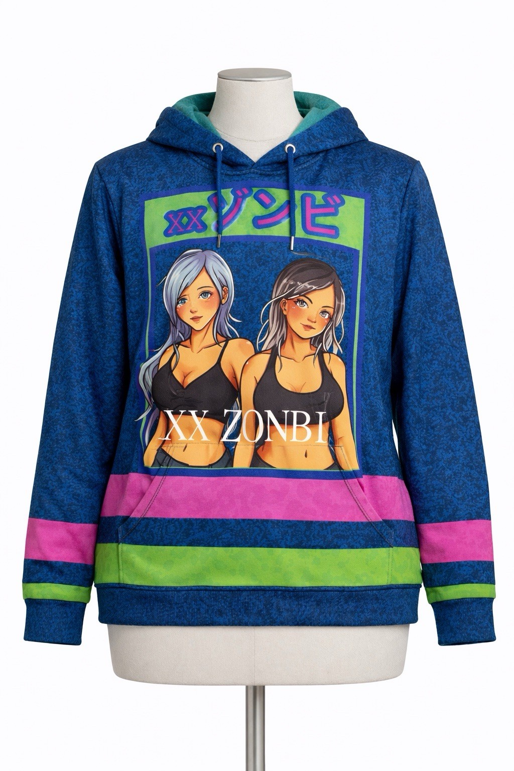 Kin Custom Zonbi Anime Hoodie Size Xl Sexy Anime Girls Custom Hoodie Color Hip H