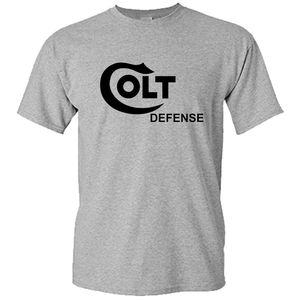 Colt Defense Guns Firearms Men’s Gray T-Shirt S-3XL