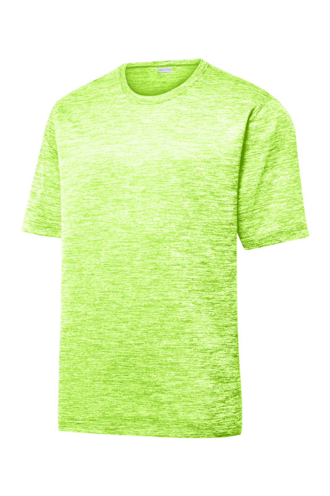 Sport-Tek ST-390 Mens T Shirt Posi Charge Shock Lime Heather Size Medium 38-40”