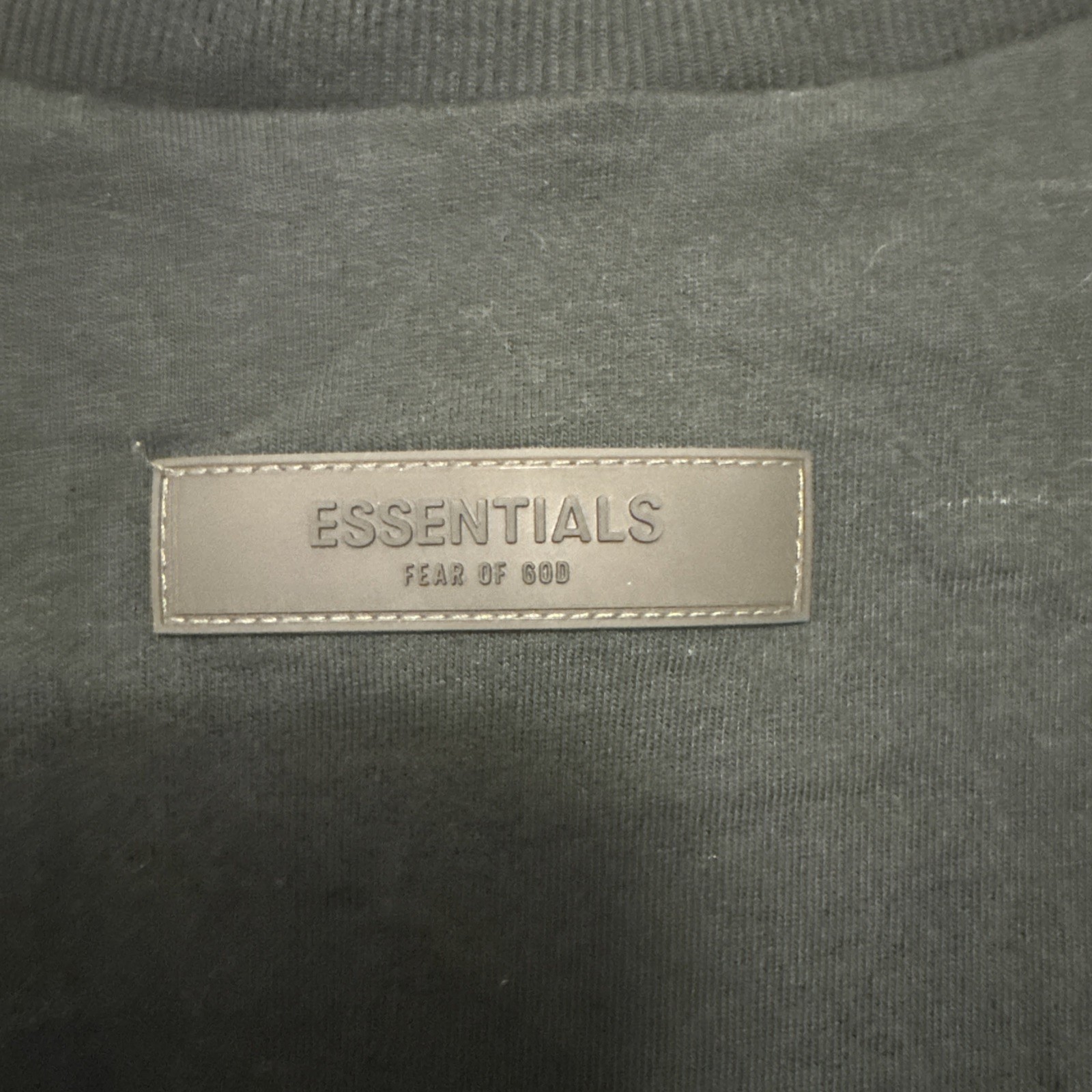 Fear of God ESSENTIALS Stretch Limo Long Sleeve Logo T-Shirt Size Large