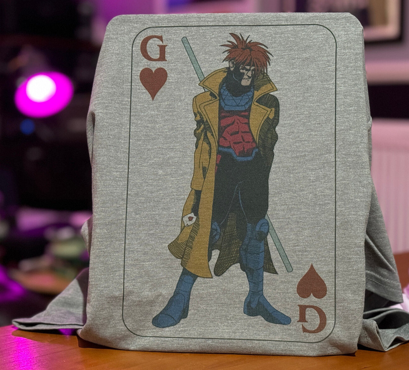 Gambit Card X Men T-Shirt – Tee by Rev-Level