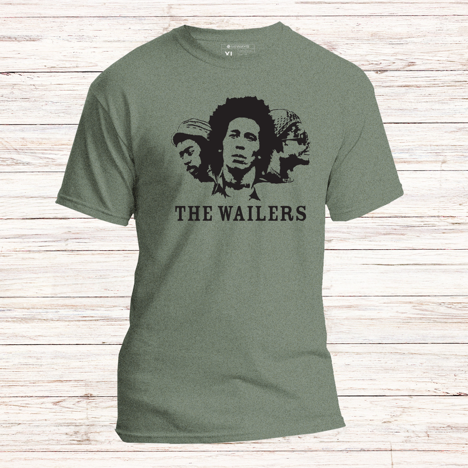 The Wailers Retro Unisex T-Shirt – Modern Fit Rasta Bob Marley Reggae tee S-2XL
