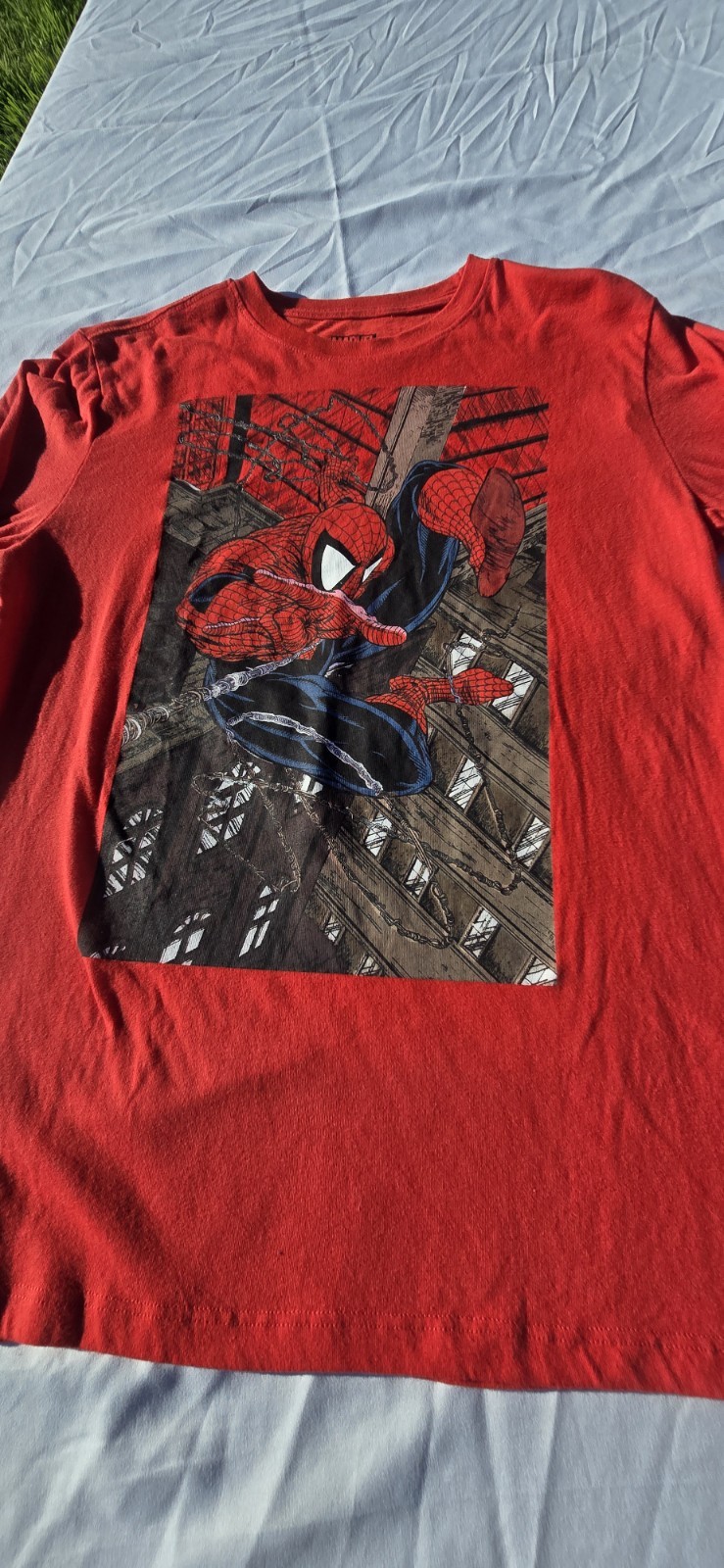 Marvel Spider-Man Mens Red long-sleeve t-shirt Size 2XL