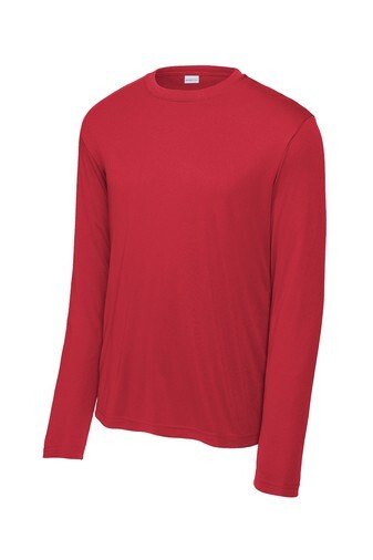 Medium – Sport-Tek Long Sleeve PosiCharge Competitor Tee ST350LS – True Red