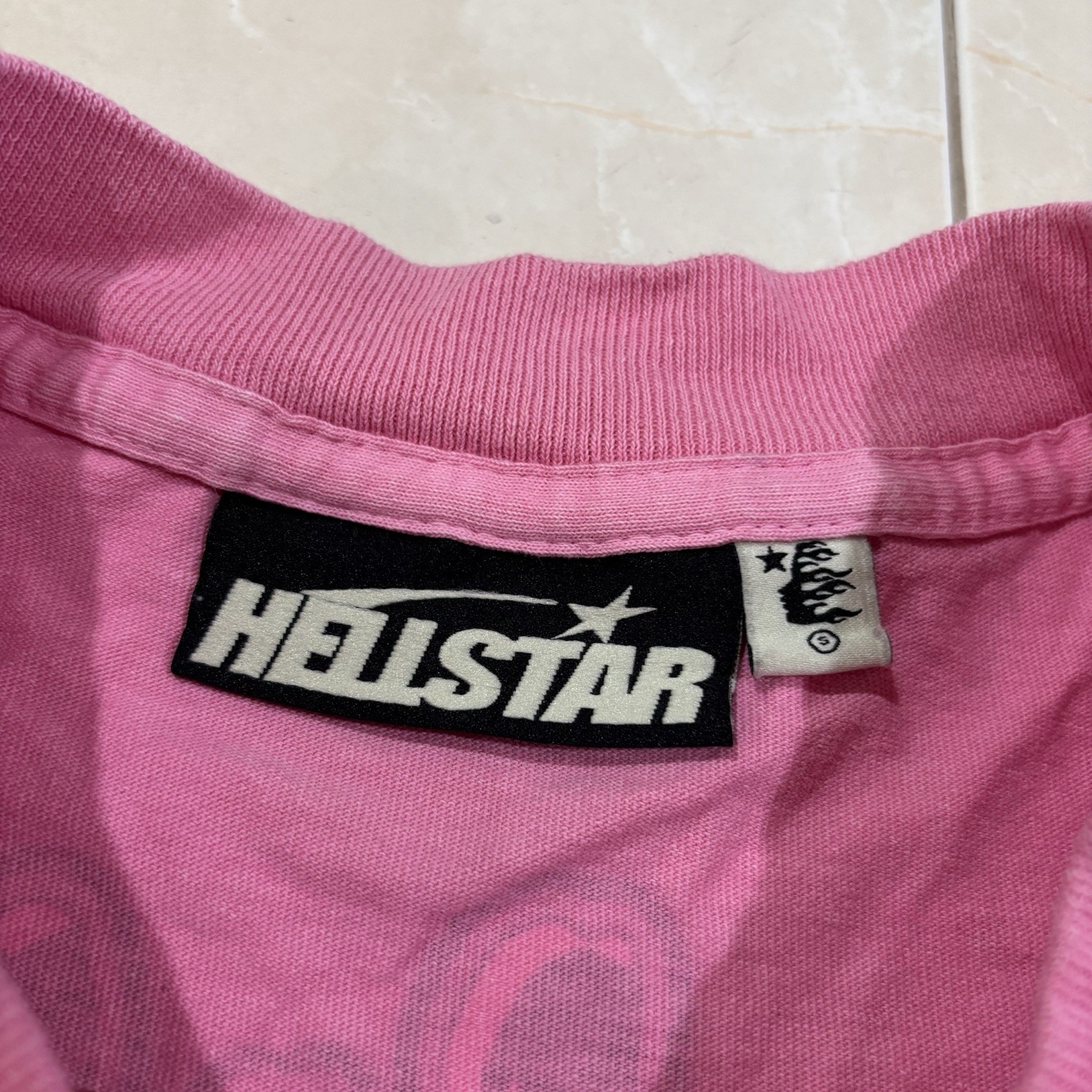 Hellstar T Shirt Men’s Large Brainwashed Pink AOP Skate Grunge Punk Y2K 3005