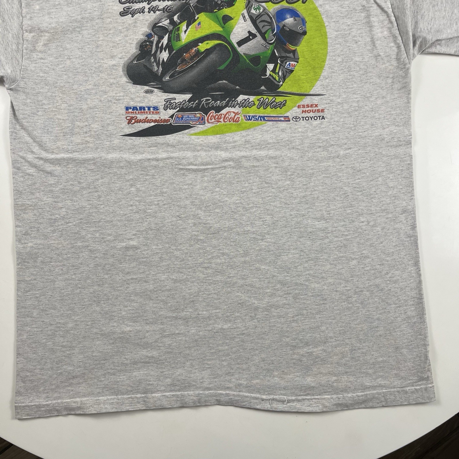 Vintage AMA Pro Racing Del Mar Grand Nationals Speedway Motorcycle Shirt XL