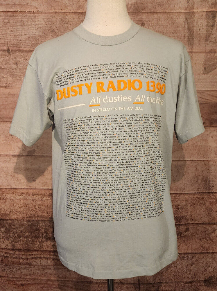 VTG 90’s WCGI Dusty Radio 1390 Chicago Oldies/Motown Best 50/50 T-Shirt XL