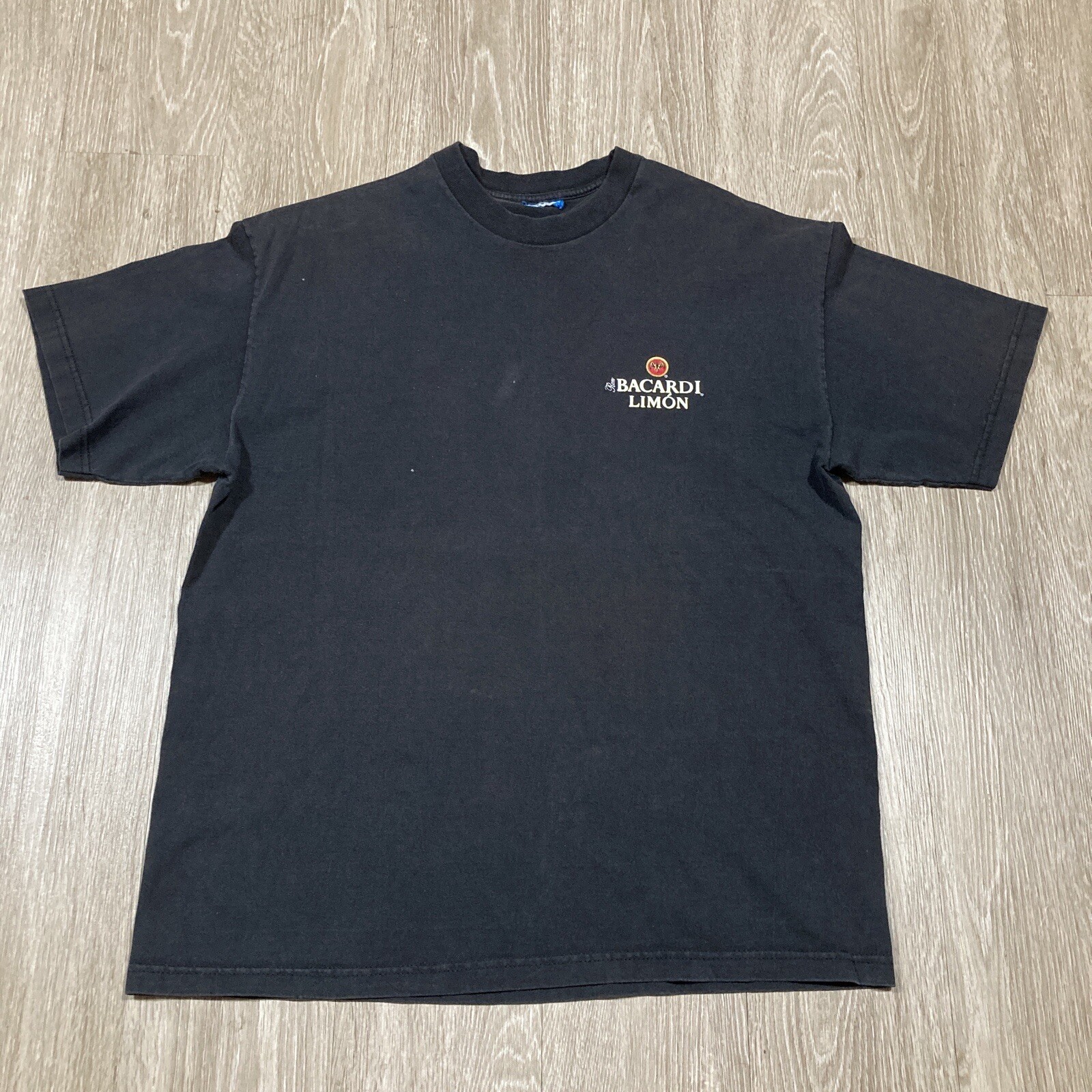 Bacardi Shirt L 90s 00s Y2k Limon Rum Spice Barrel Alcohol Liquor Promo Tee