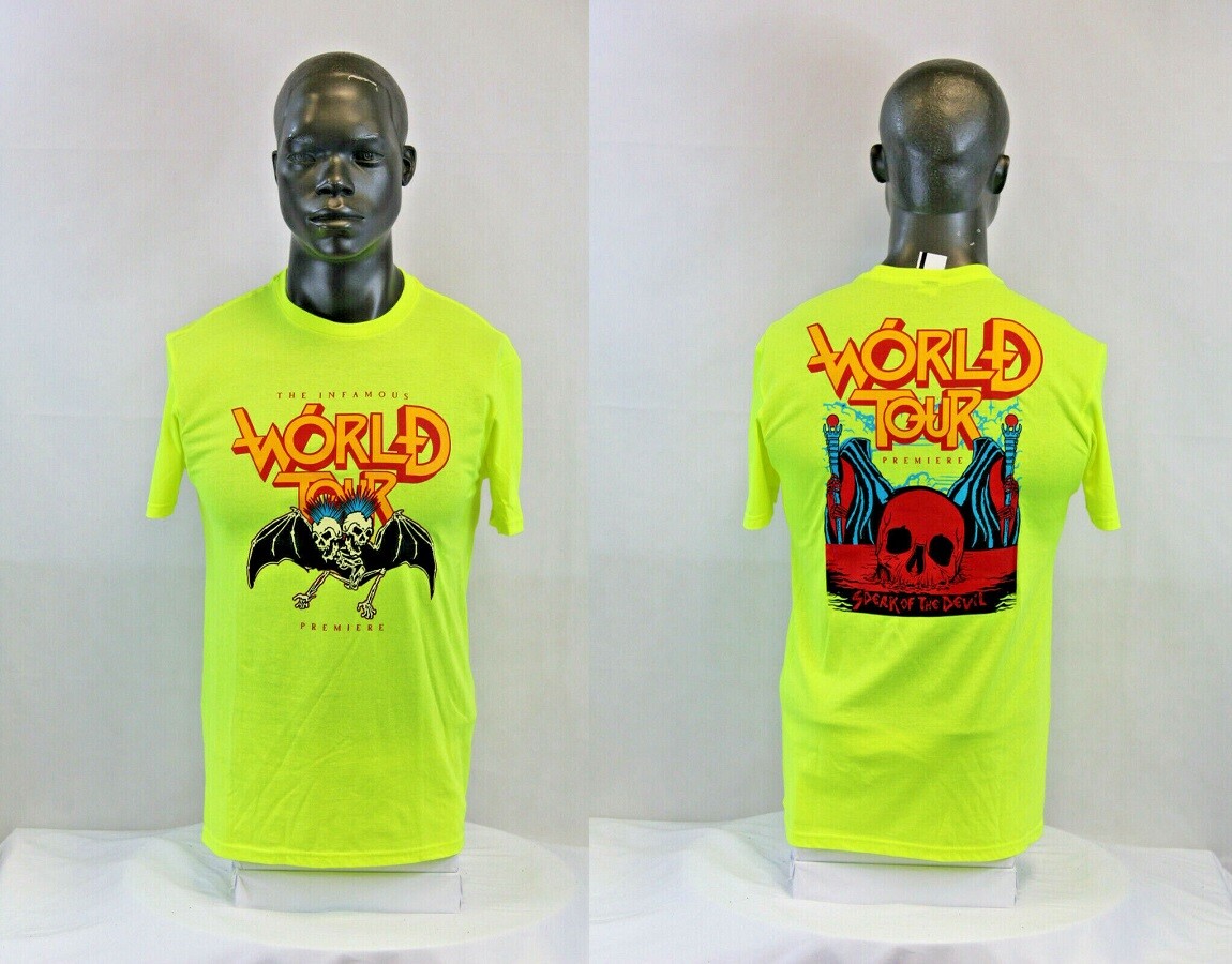 JJ DESIGN MEN S/S WORLD TOUR SPEAK OF T-SHIRT VOLT GREEN/MULTICOLOR 216785